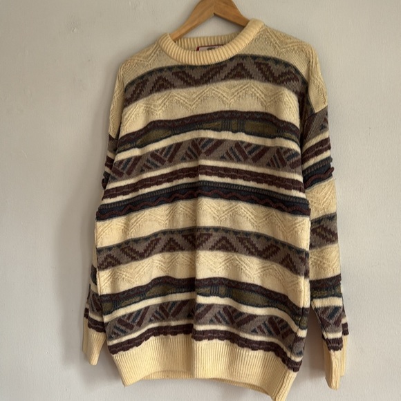 Vintage Devred 3D Knit Sweater / Made In United Kingdom / Large / Depuis 1902 - Picture 3 of 7